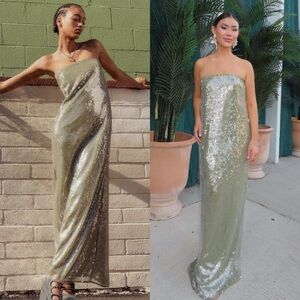STAUD | Dresses | Staud Casey Sequin Maxi Dress In Garden Moss Size 8 New New With Tags | Poshmark STAUD | Dresses | Staud Casey Sequin Maxi Dress In Garden Moss Size 8 New New With Tags | Poshmark